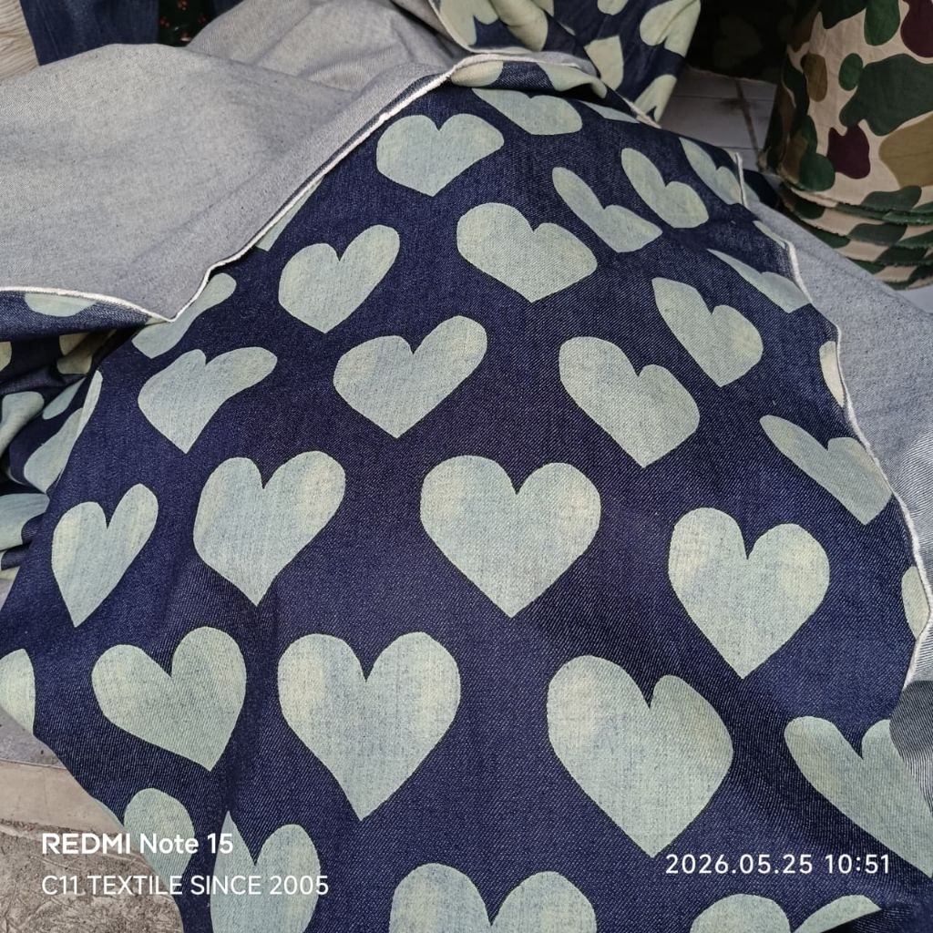 HARGA/0,5 M I BAHAN LEVIS MOTIF I KAIN DENIM PREMIUM I KAIN JEANS TEBAL I KAIN DENIM 13oz I CELANA