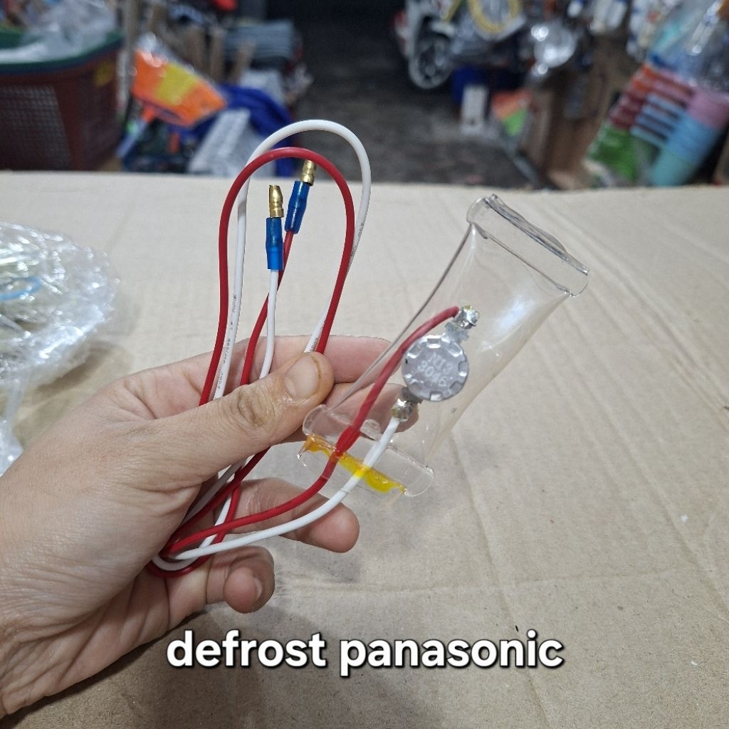 Sensor Suhu Defrost Bimetal Panasonic 2 Pintu sparepart kulkas panasonic