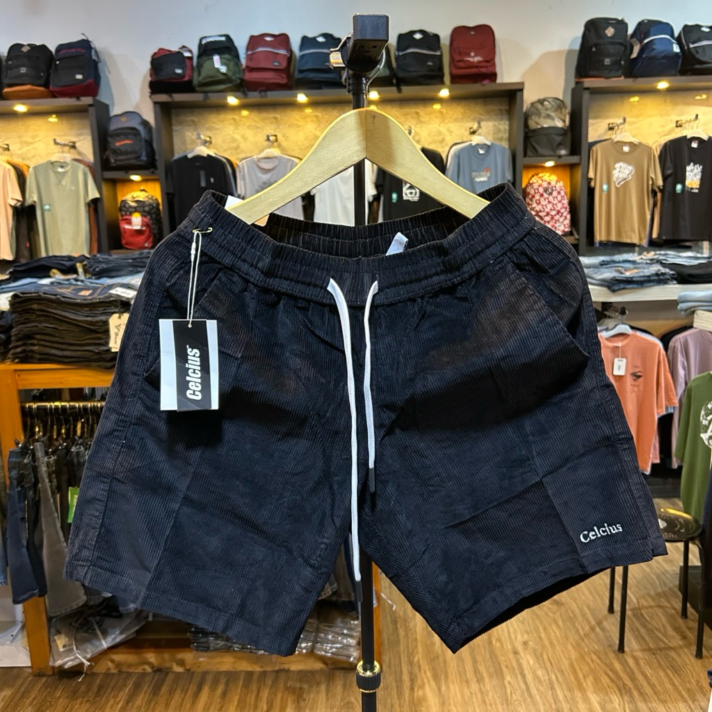 CELANA PENDEK KOLOR CELCIUS/BOARDSHORT PRIA CORDUROY