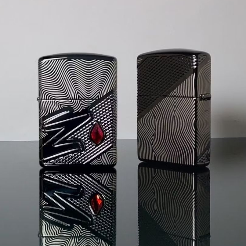 ZIPPO 46928 ARMOR Z CRYSTAL DESIGN MULTICUT 360 ENGRAVING TAHUN 2025