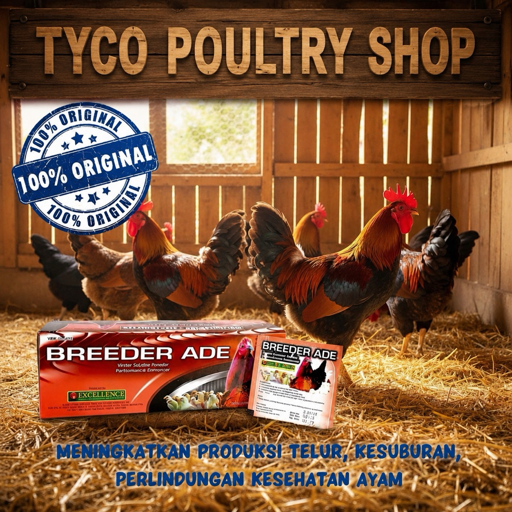 BREEDER ADE 1 SACHET ISI 5 GRAM VITAMIN AYAM
