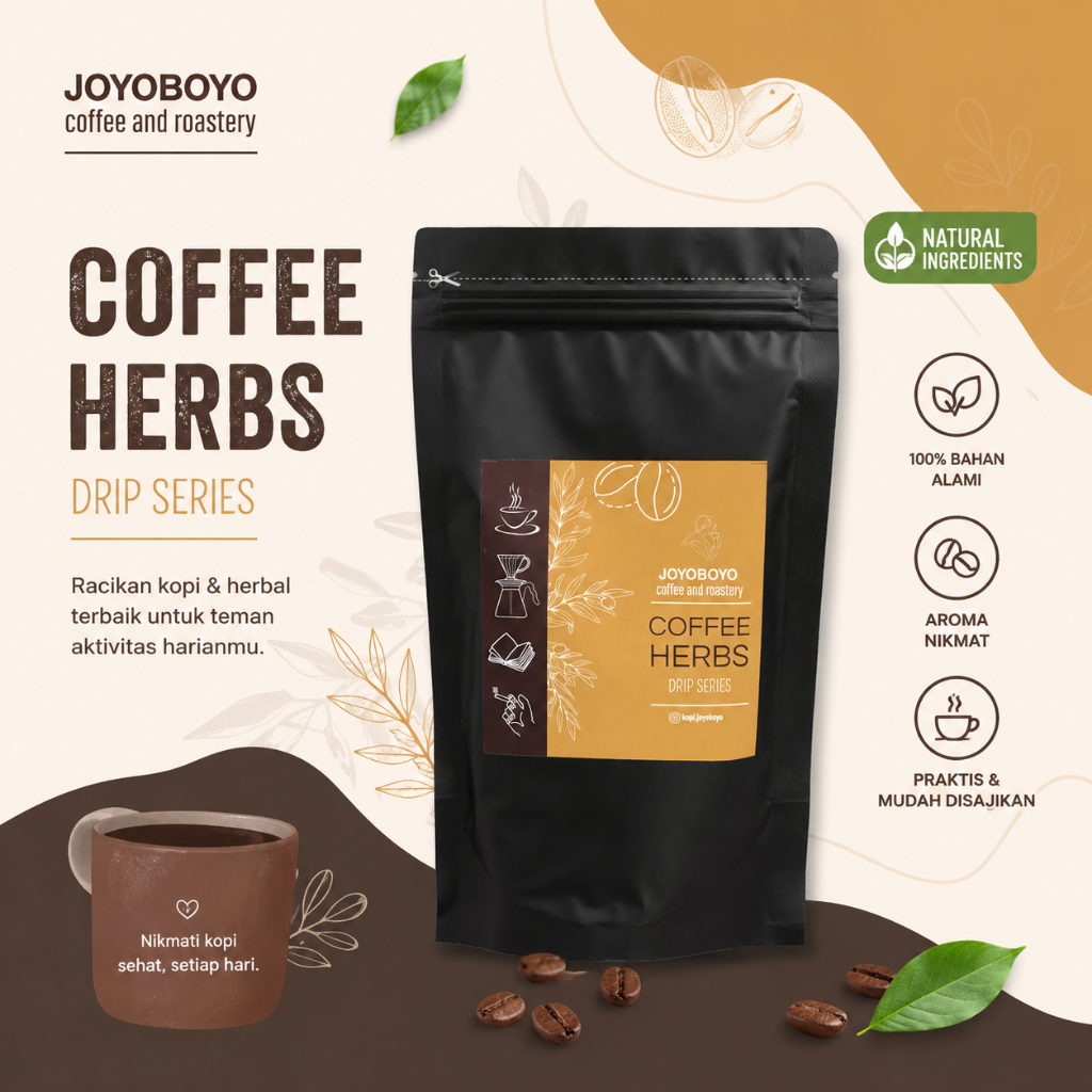Kopi Herbal Purwoceng Extra Gingseng Joyoboyo Halal