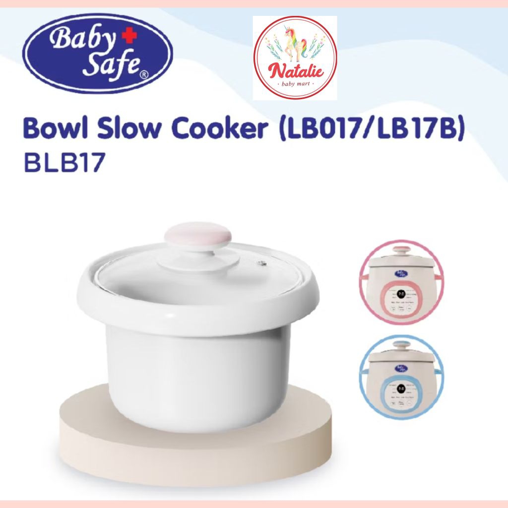 BABY SAFE Bowl Slow Cooker/Mangkuk Keramik + Tutup BLB07(0,8ltr) /BLB017 (1, 5ltr) WAJIB BUBBLE