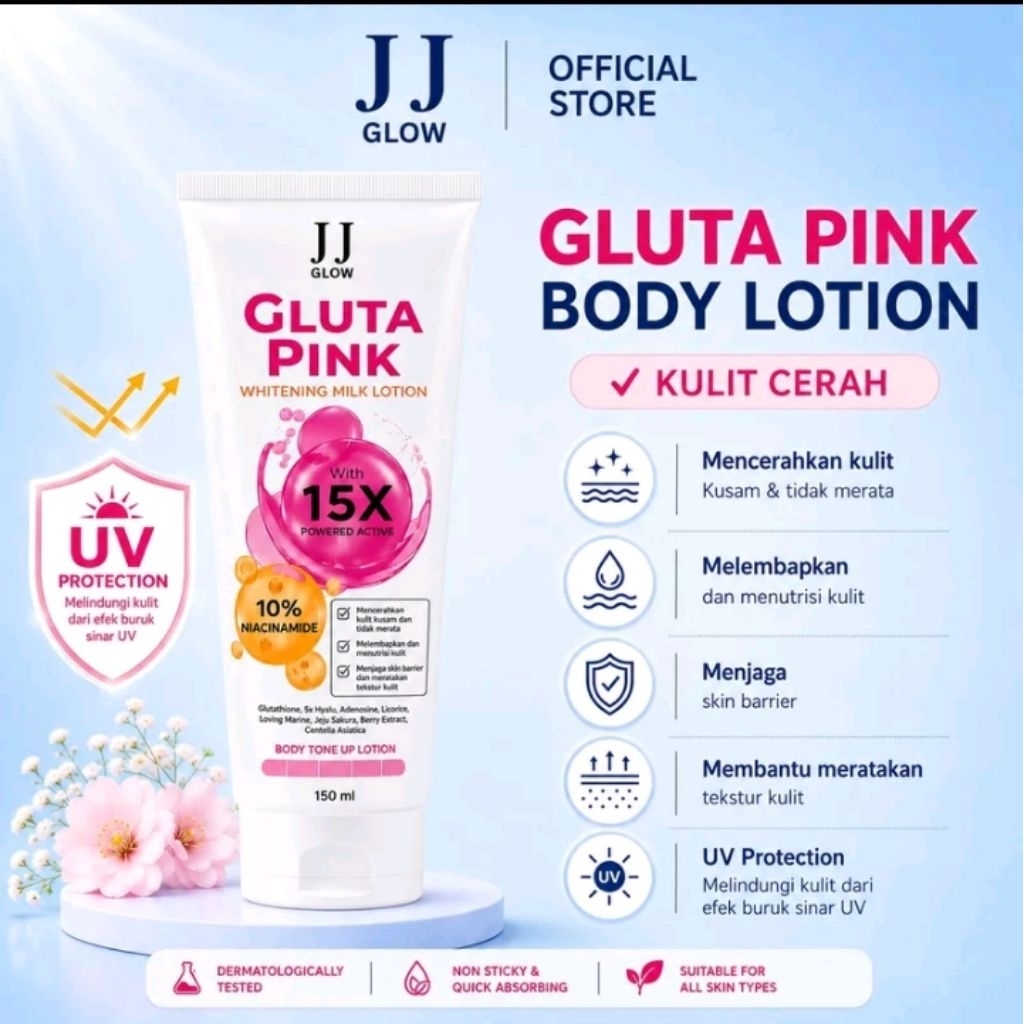 JJ GLOW GLUTA PINK BODY LOTION