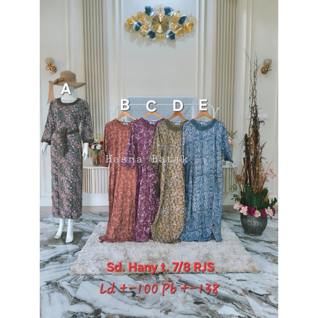 Daster Luza (Sd. Hany t.7/8 RJS) Batik Pekalongan