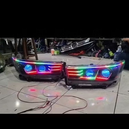 headlamp innova reborn Q/venturer original custom. lampu depan innova Reborn venturer original custo