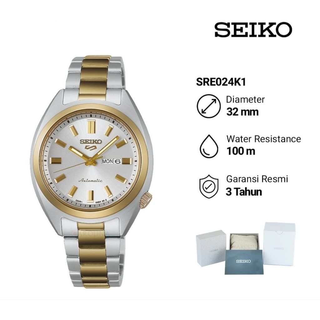 Seiko 5 Sport Hebitama SNXS SRE024K1 Jam Tangan Wanita Original