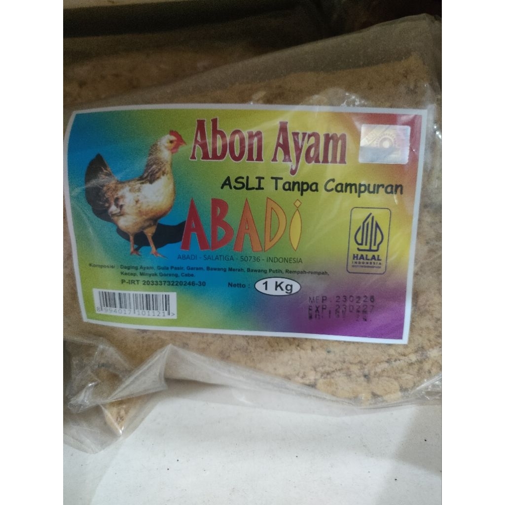 ABON AYAM ADABI ASLI 1KG ORIGINAL