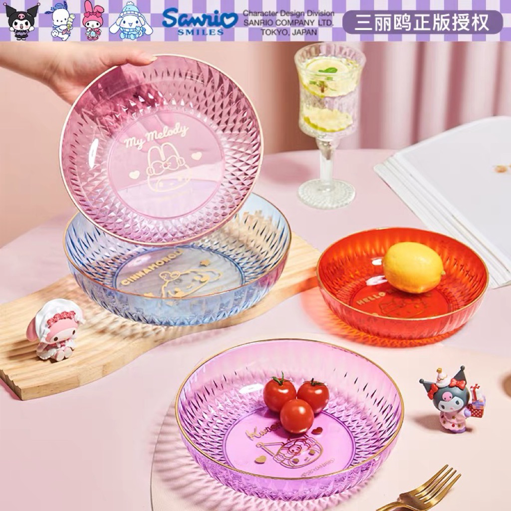 PIRING PLASTIK BUAH KARAKTER SANRIO