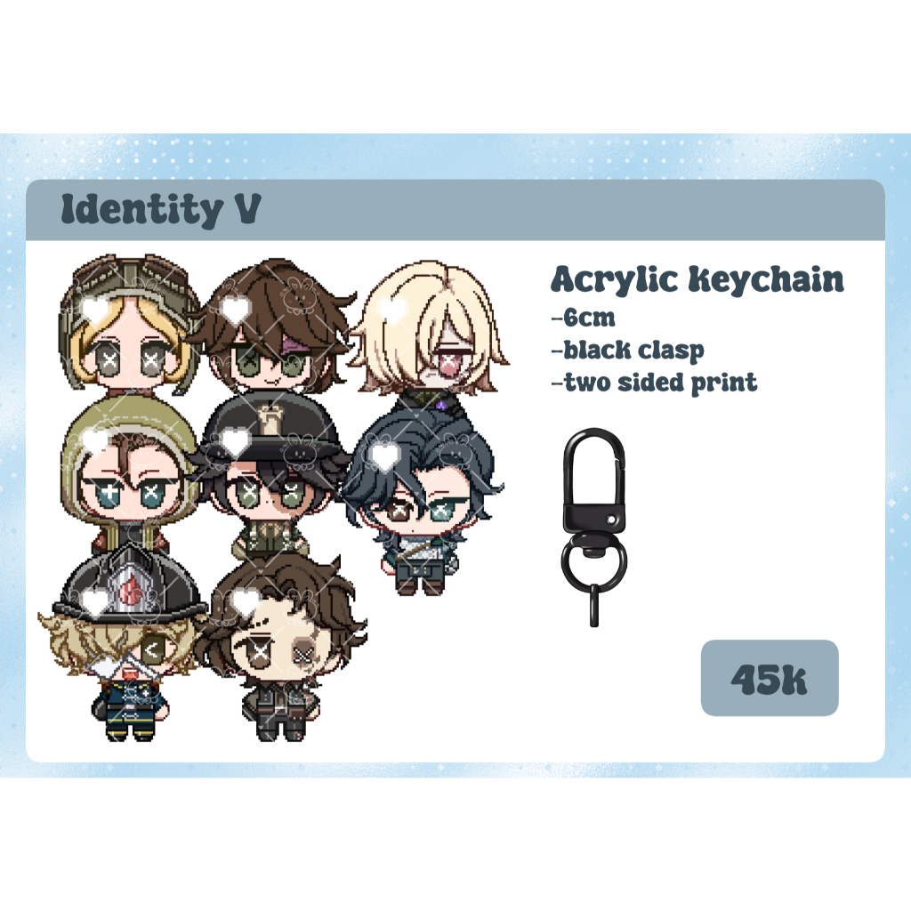 [PO] Identity V - Acrylic keychain