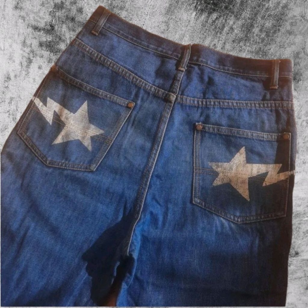 jeans selvedge BAPE STAR logo vintage