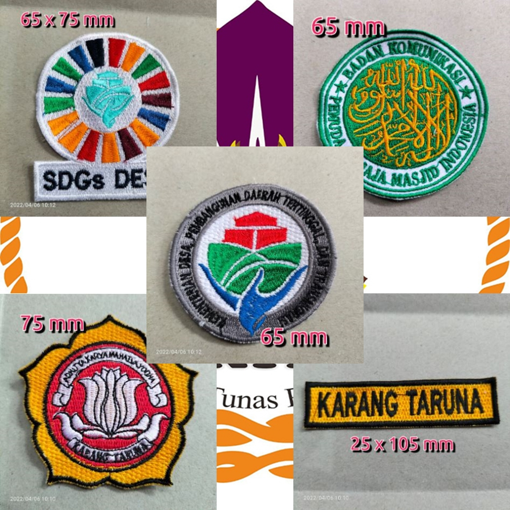 Badge Bet Bordir Kemendes SDGs Desa Karang Taruna BKPRMI
