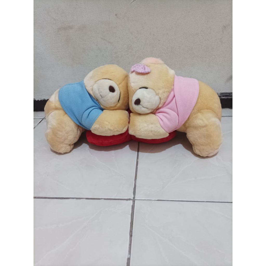 preloved boneka FF couple nempel bantal hati