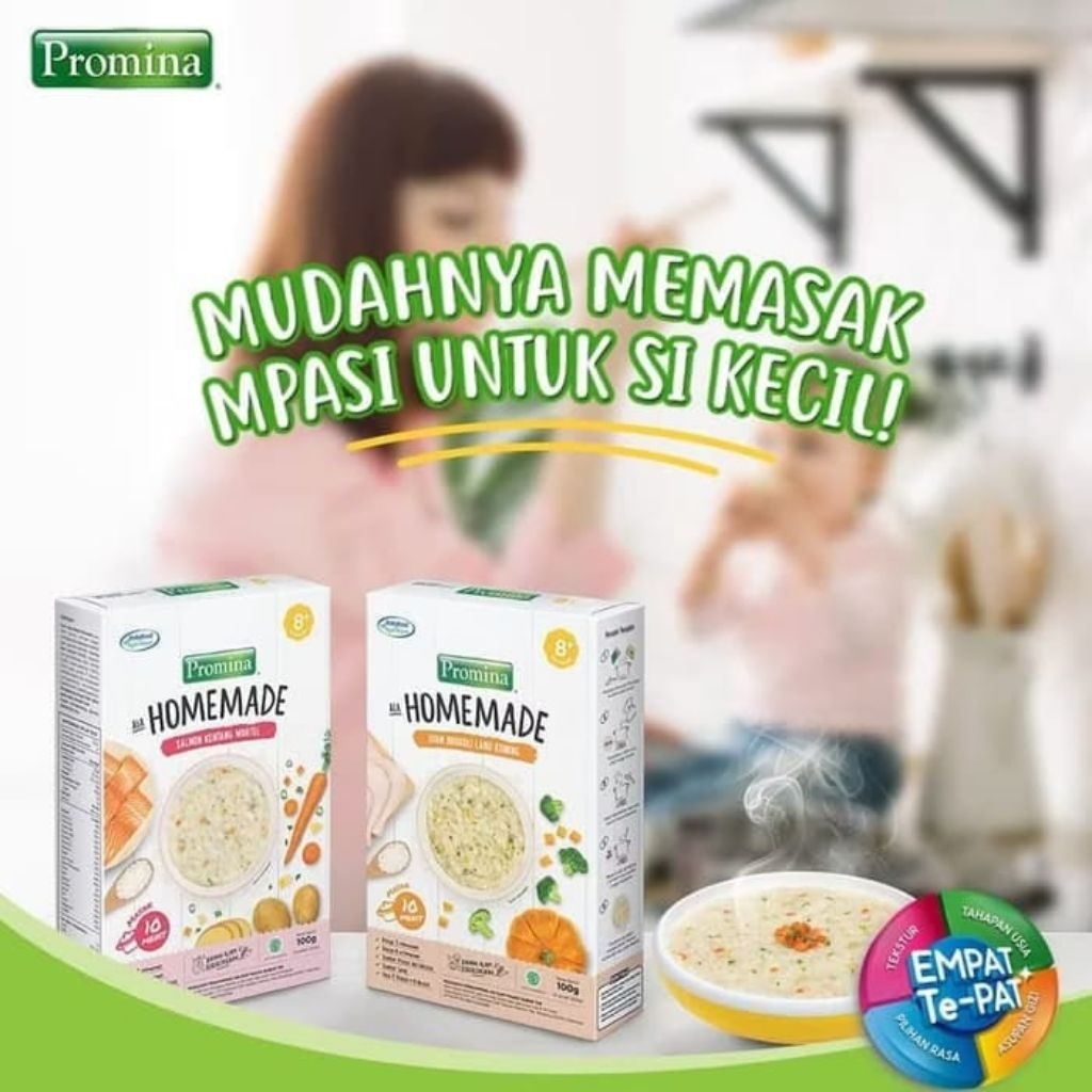 PROMINA 8+ HOMEMADE BUBUR  100 g | BUBUR BAYI|BUBUR TIM HOMEMADE|BUBUR BAYI|BUBUR TIM BAYI