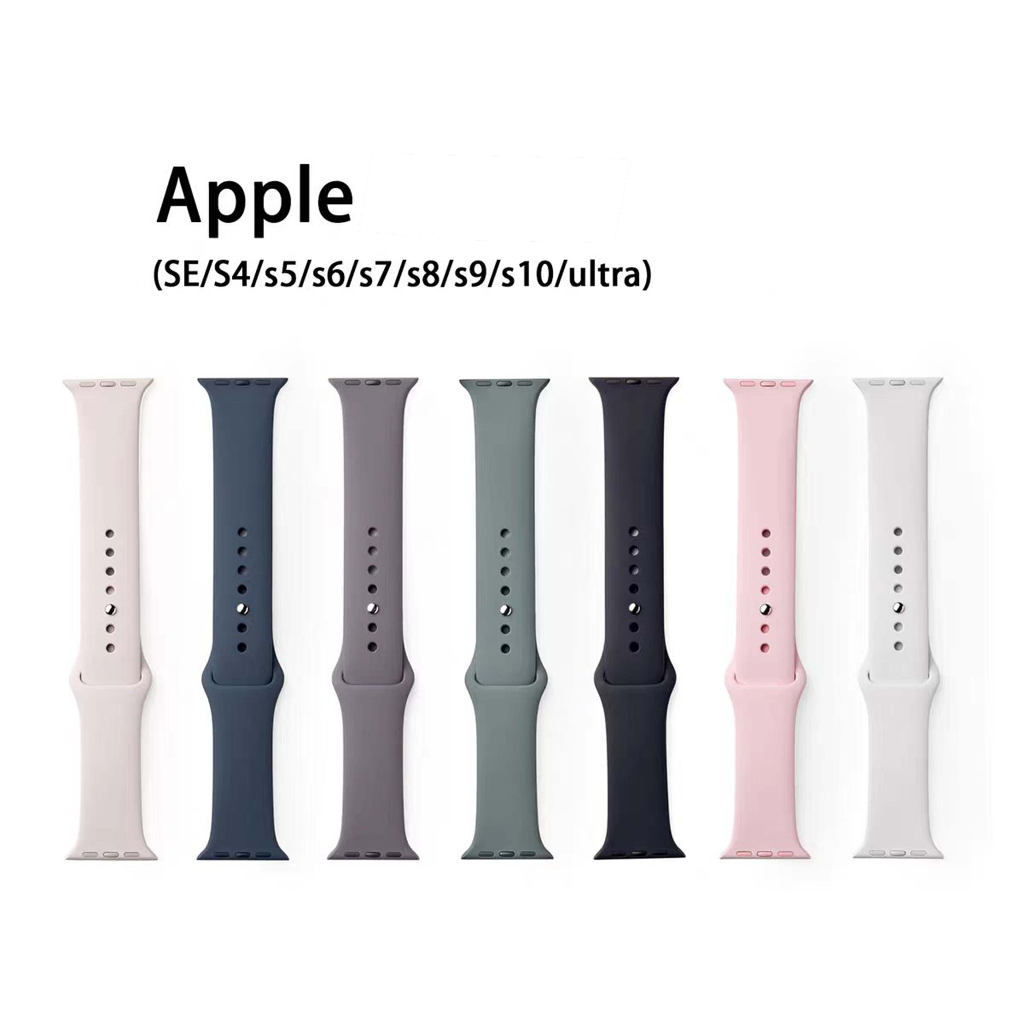 Tali Jam Apple Watch Silicone Waterproof Nyaman Sport Band iWatch Ultra Pria Wanita