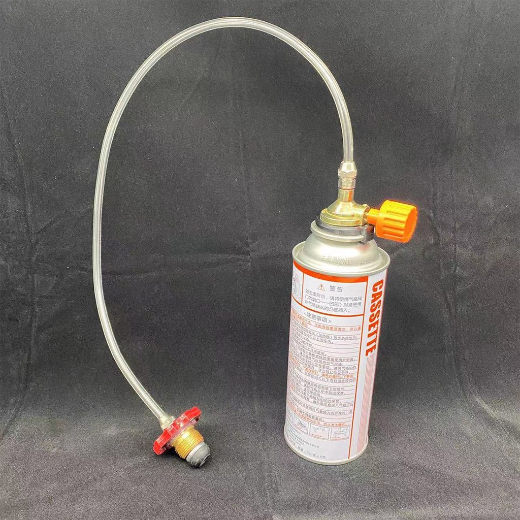 1pc Alat Refil Gas Canister Selang tabung gas untuk berkemah Pipa penghubung pengisian gas