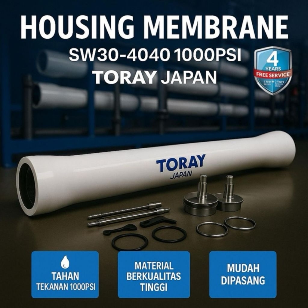 Housing membrane sw 4040 1000psi buat sea water - Sw30-4040
