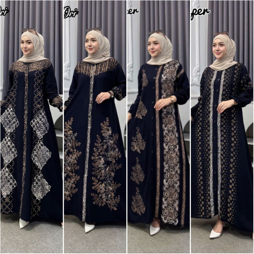 Gamis twill series ORI rayon Super Premium jumbo bahan adem lembut