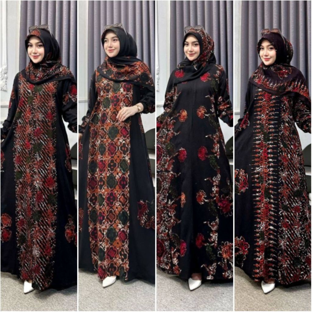 GAMIS RAYON PREMIUM / GAMIS TIE DYE KEKINIAN / DRESS MUSLIM / BAJU GAMIS / GAMIS BUSUI / GAMIS BATIK