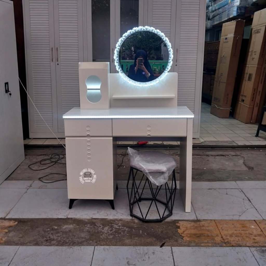 meja rias LED importa jolie//free ongkir cilegon & serang kota
