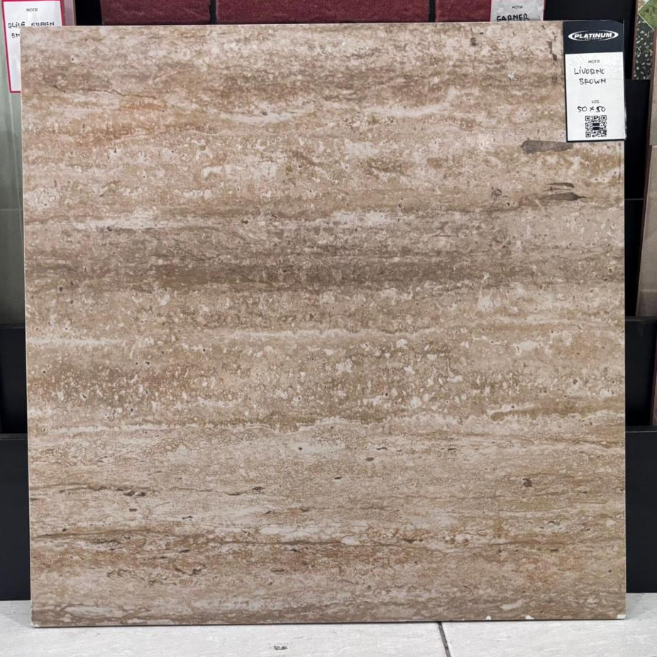 Platinum Ceramics - 50X50 - Livorno Rec - Glossy - Keramik Lantai (Khusus D.I.Yogyakarta)