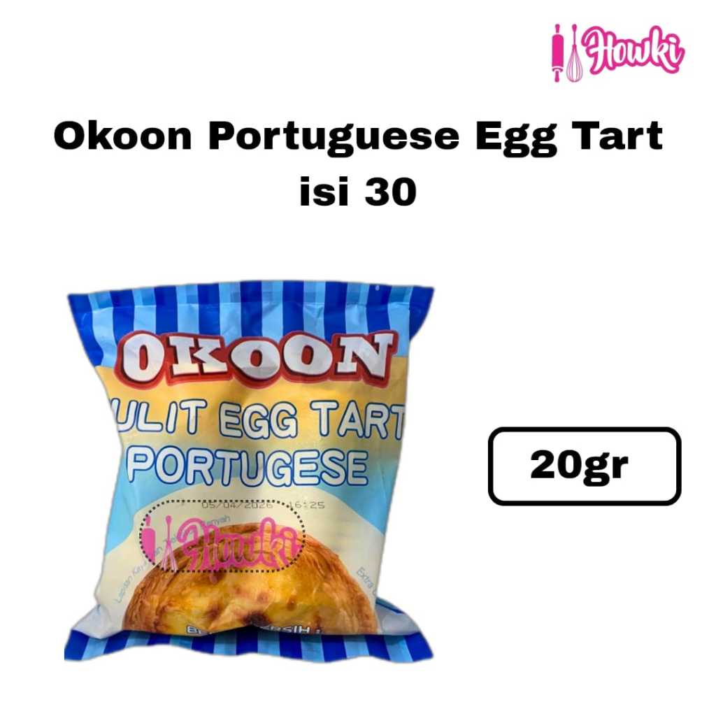 Frozen Portuguese Egg Tart Okoon isi 30