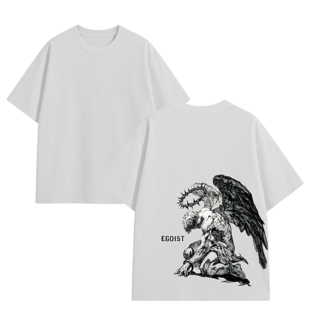 KAOS OVERSIZE EGOIST RUIN ANYTHING T-SHIRT PRIA WANITA OVERSIZE || Kaos Distro Steetwear Unisex