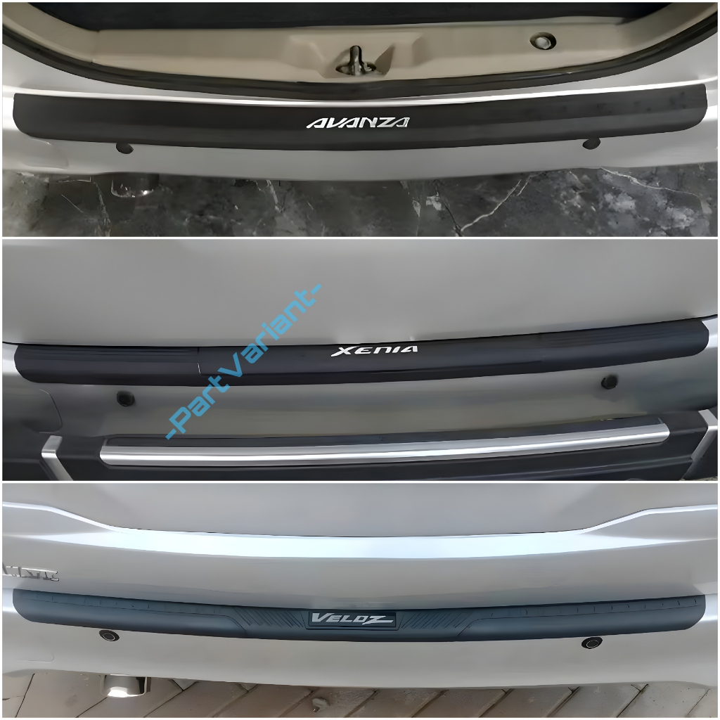 Sill Plate Silplate Bemper Belakang Plastik Warna Hitam All New Avanza Xenia Veloz 2012 2013 2014 20
