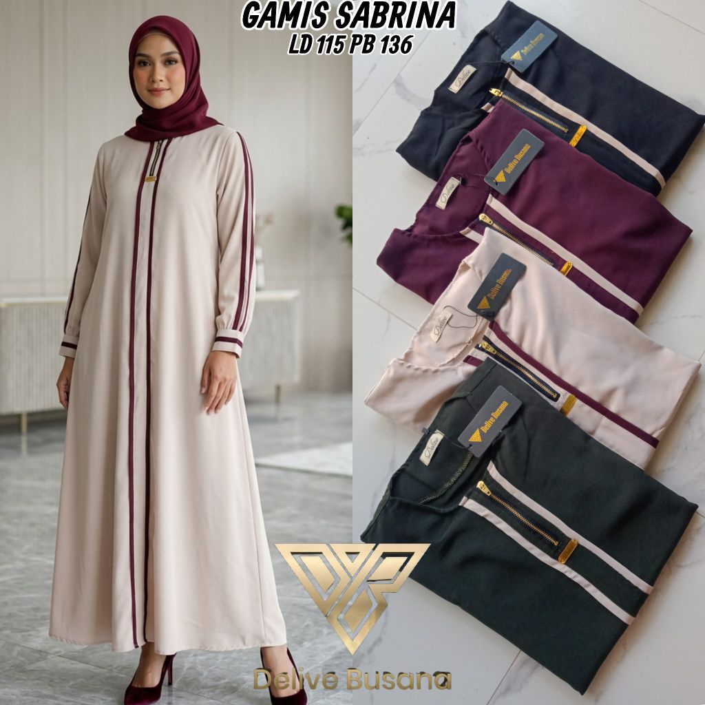 DELIVEBUSANA GAMIS POLOS BAHAN SABRINA // GAMIS POLOS // ABAYA SABRINA // GAMIS SABRINA