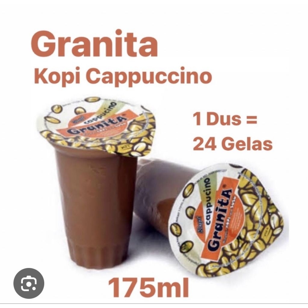 Granita kopi cappucino gelas 175ml