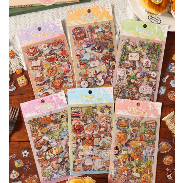 PET Sticker Cozy Vintage Scrapbook Journaling Aesthetic Zumoo