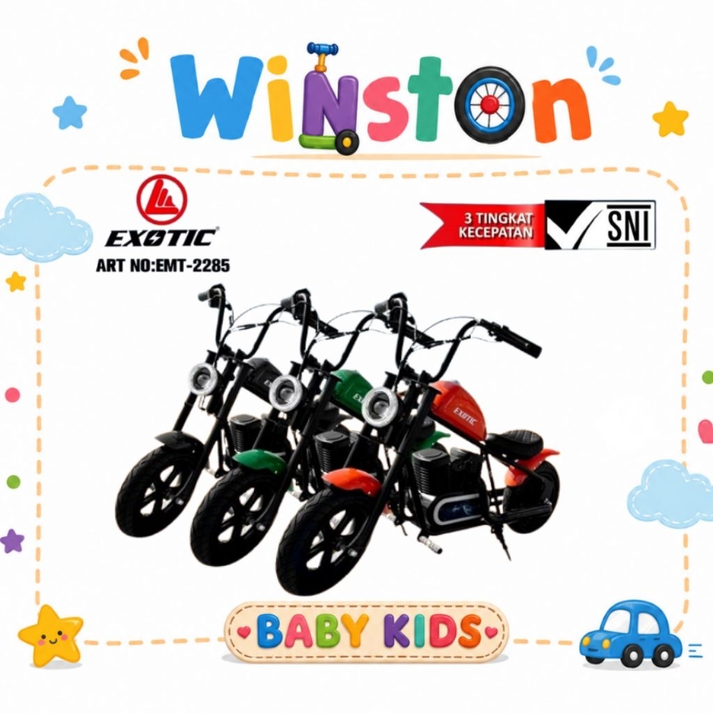 MAINAN ANAK MOTOR AKI MINI TRAIL EXOTIC EMT 2285