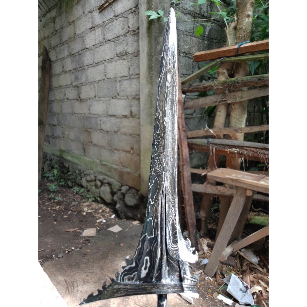 bilah keris bali lurus 33cm garapan standart (x8)