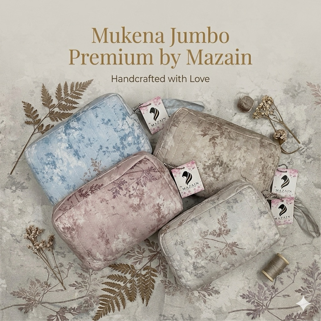 Mukena Traveling Dewasa Jumbo Premium 2in1 Free Sajadah Muka Bahan Super Lembut Adem