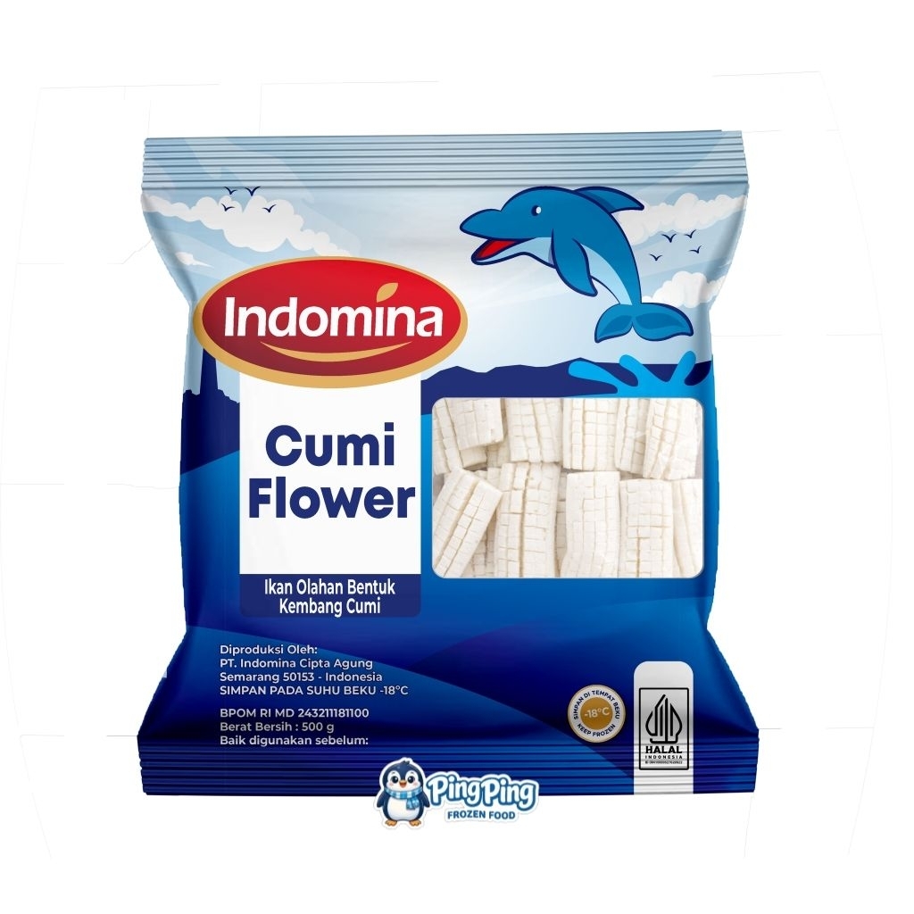 INDOMINA Cumi Flower 500gr Daging Olahan Cumi Ikan Squid
