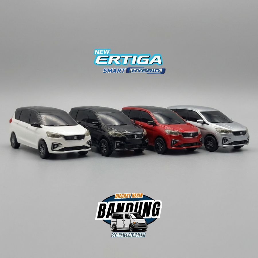 Resin 64 || Miniatur Suzuki Ertiga Hybird Skala 1:64 3D print Bisa Custom warna & plat