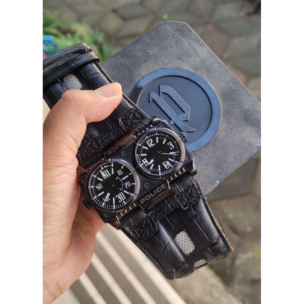 jam tangan original police second bekas preloved