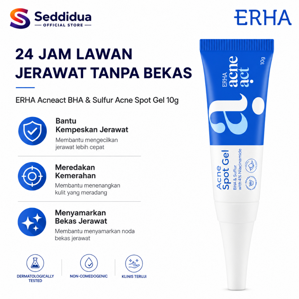 ERHA Acneact Acne Spot Gel Jerawat Ampuh Hilangkan Jerawat Meradang Bekas Jerawat Original ERHA
