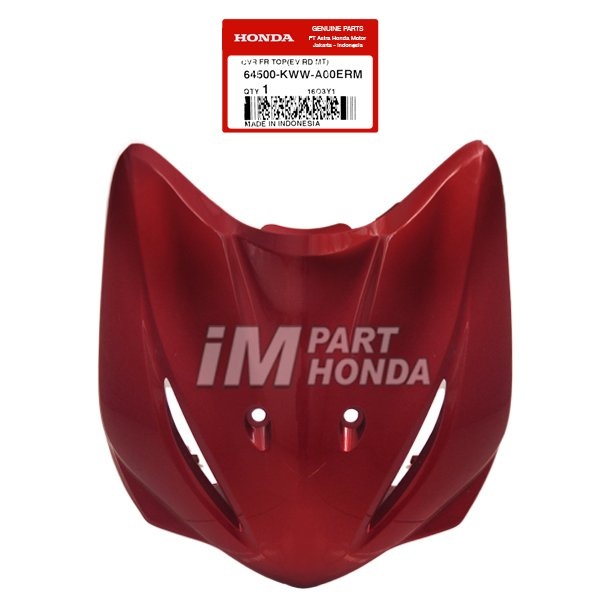 [INSTANT SAMEDAY] 64500-KWW-A00ERM Cover Front Panel Tameng Depan Revo 110 DX 2009 - 2010 Merah Bata
