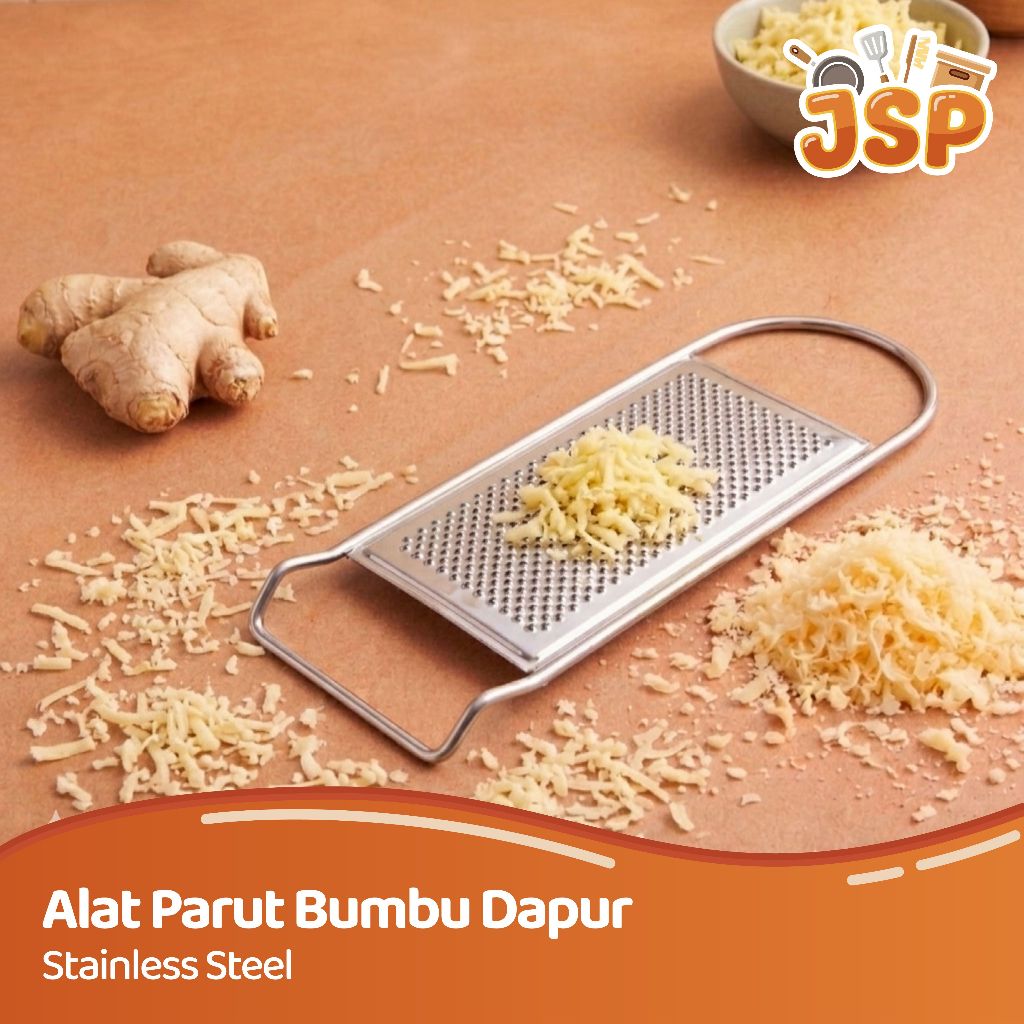 JSP - Parutan Jahe Besar Stainless Steel - Alat Parut Bumbu Dapur