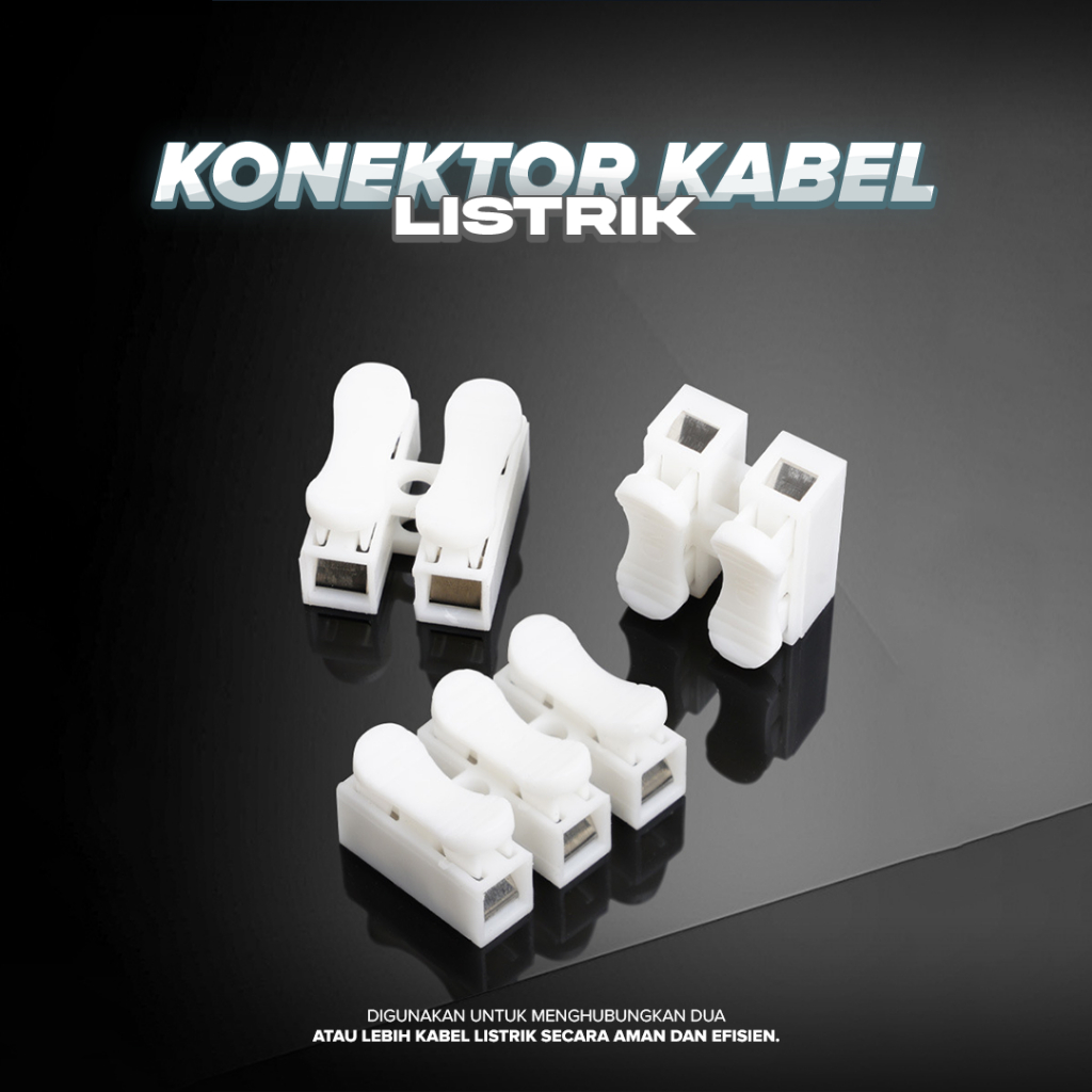 Konektor Kabel Listrik | Quick Connect Terminal Konektor Kabel Praktis CH-2