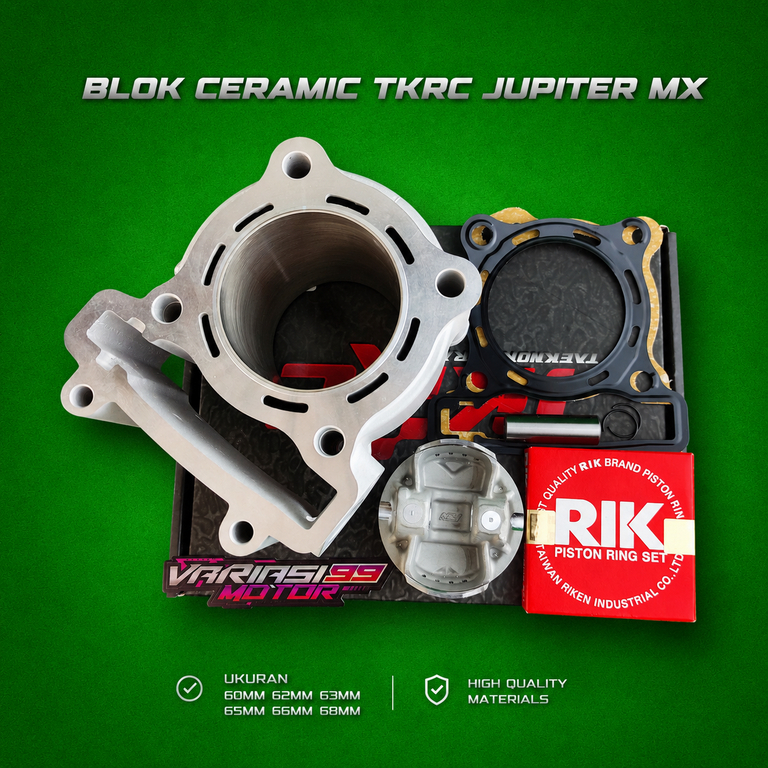 BLOK SEHER BORING BORE UP TKRC CERAMIC CRAMIC KERAMIK JUPITER MX VIXION R15 MX KING 62 63 65 66 68 M