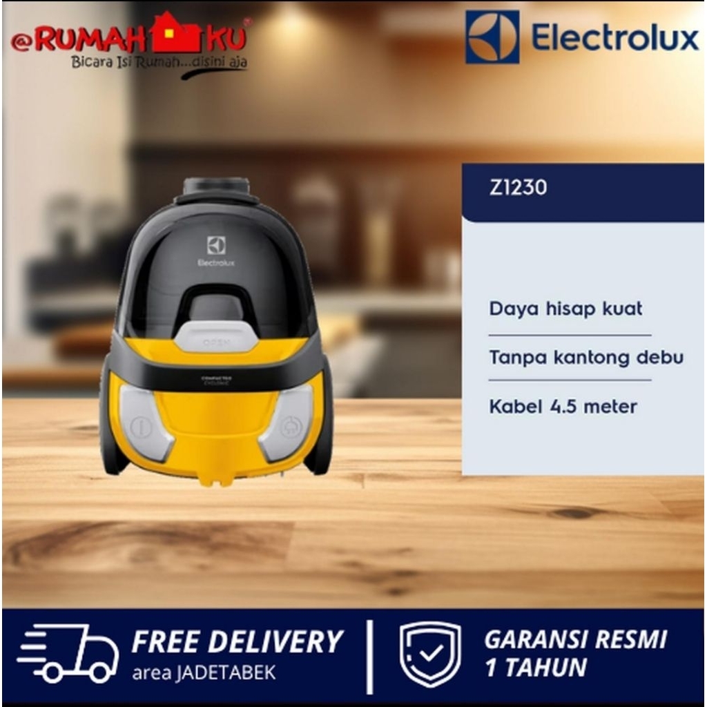 ELECTROLUX VACUUM CLEANER Z 1230 BAGLESS / Z1230 / Z 1230 700WATT CYCLONIC