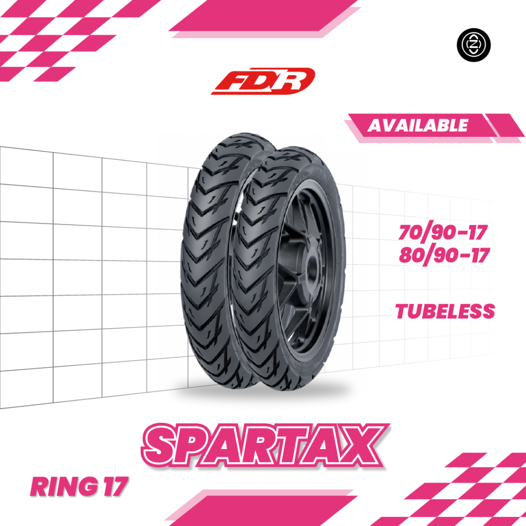 Ban matic FDR Federal Spartax 70/90 80/90 Ring 17 Tubeless Supra Revo Blade Sonic Satria Jupiter