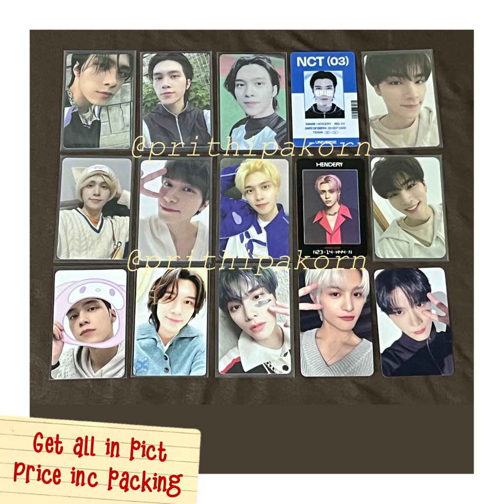photocard nct wayv hendy xiaojun meong sanrio baseball