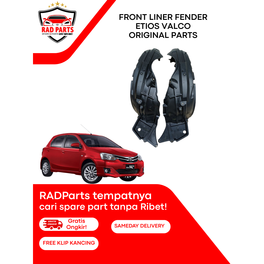 LINER FENDER - TOYOTA ETIOS VALCO - FRONT INNER FENDER ORIGINAL PART