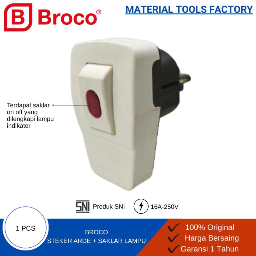 Steker Lampu Broco - Steker - Steker on off lampu - Colokan Broco - Colokan Saklar Broco