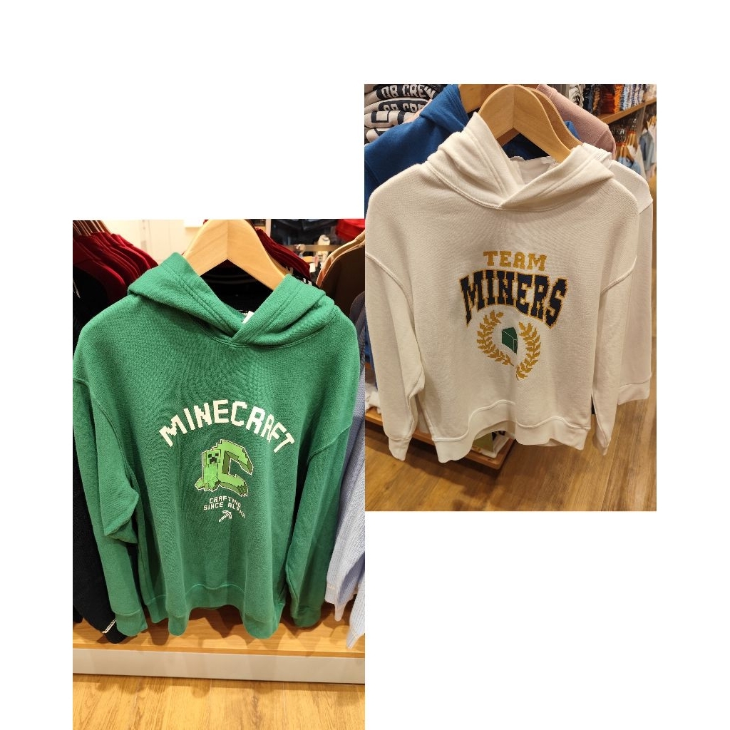 Sweater Hoodie UT Minecraft Anak Uniqlo (Unisex)