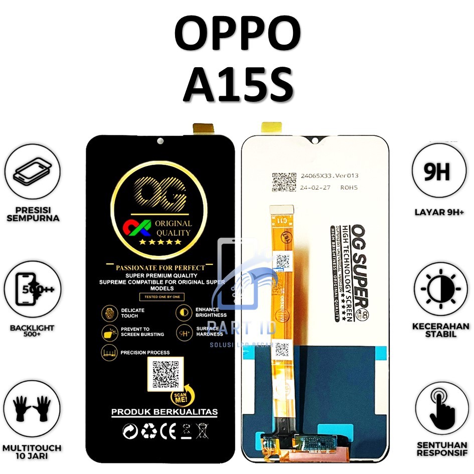 LCD TOUCHSCREEN OPPO A15S ORIGINAL 100% FULLSET