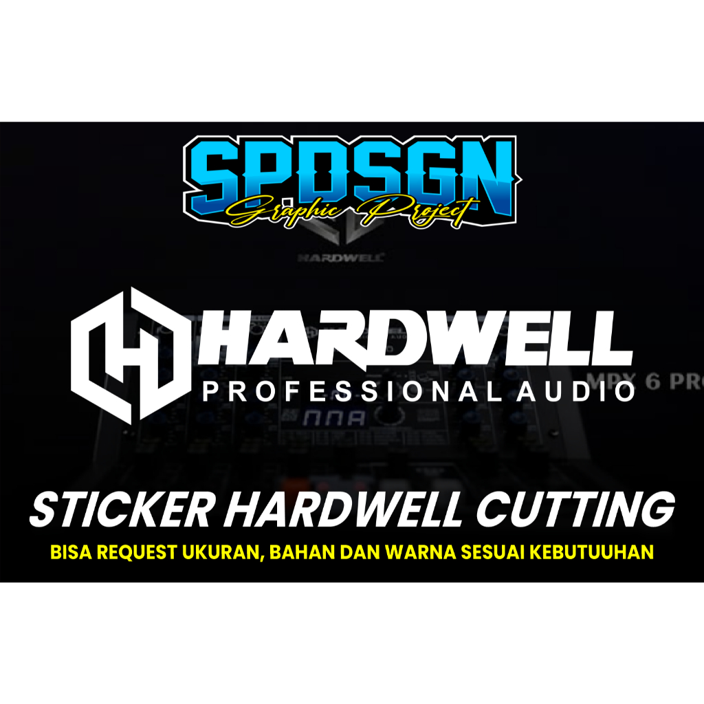 Sticker Logo Hardwell Hardcase Box Sound Custom